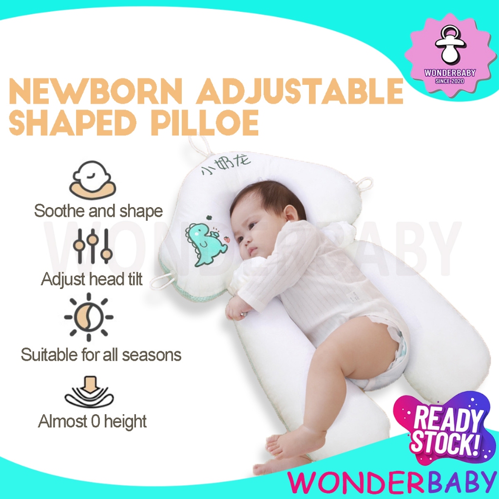 Baby Pillows Newborn Anti Flat Head Pillow with Bolster Comfort