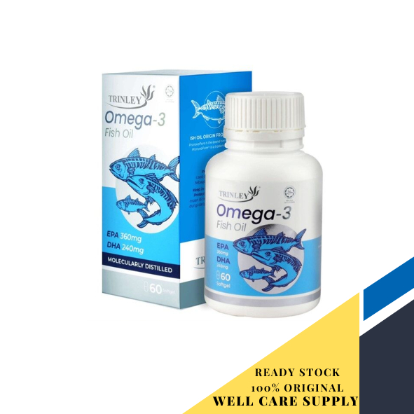 TRINLEY OMEGA-3 FISH OIL SOFTGEL 60S (VALUE PACK) | Shopee Malaysia