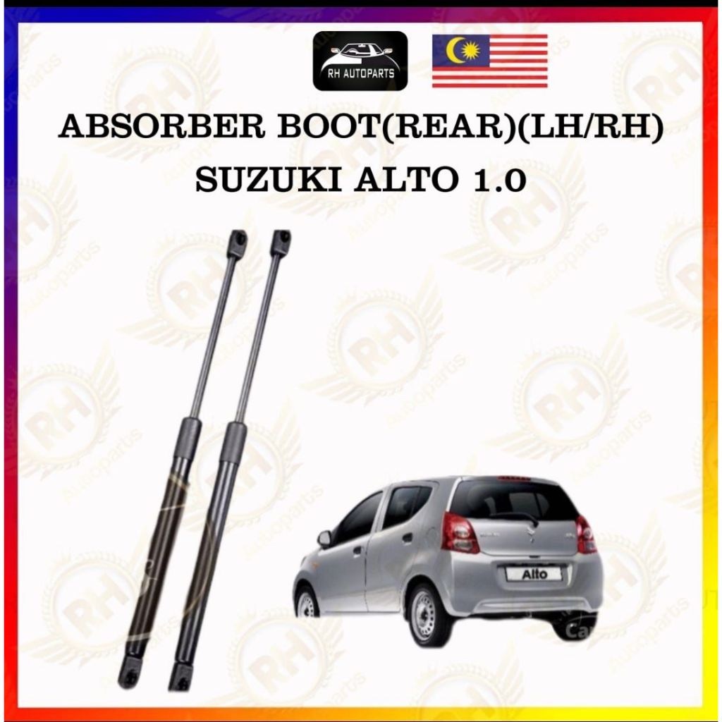 Suzuki Alto 1.0 Rear Bonnet Damper Boot Absorber Gas Spring Set ...