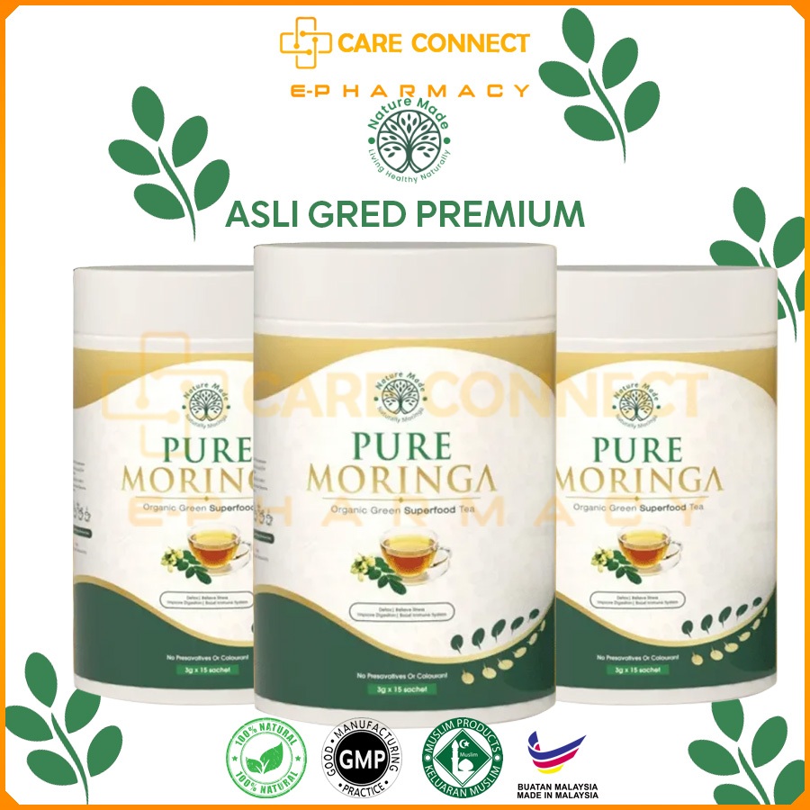 Nature Made MY PURE MORINGA Asli Gred Premium (15 SACHETS) | Shopee ...