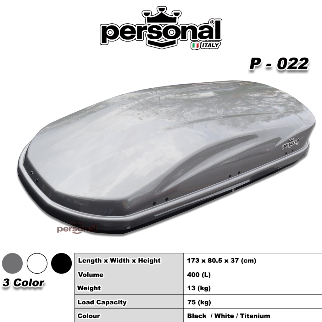 Personal P Car Roof Box Pc Material L Size L Glossy Color Slim Cargo Roofbox Carrier