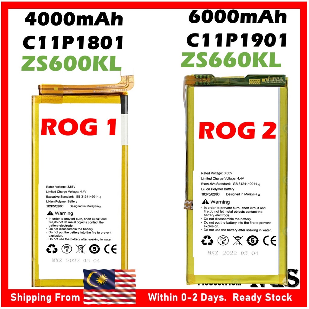 Grade A+ 4000mAh Battery C11P1801 ASUS ROG Phone ROG 1 ZS600KL ...