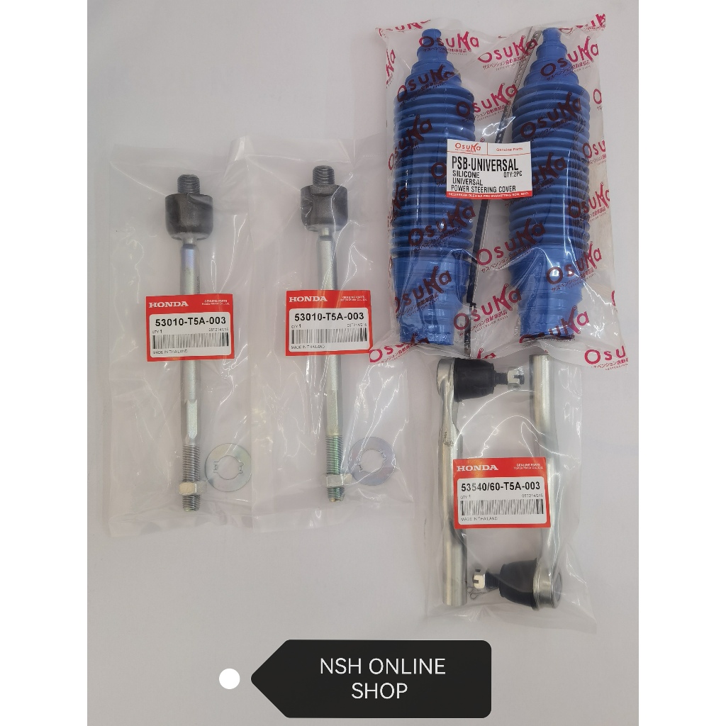 Tie Rod End+Rack End+Steering Boot Cover (Honda Oem) for Honda City T9A ...