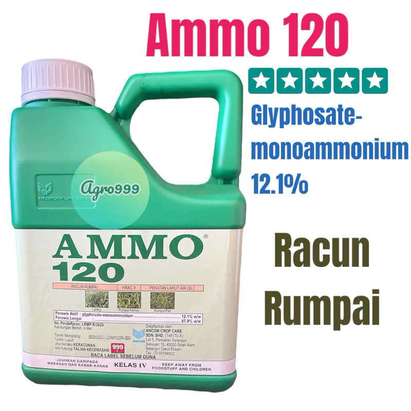 Ammo120 4Liter/Racun Rumput/Rumpai Glyphosate 12%/Racun serap | Shopee ...