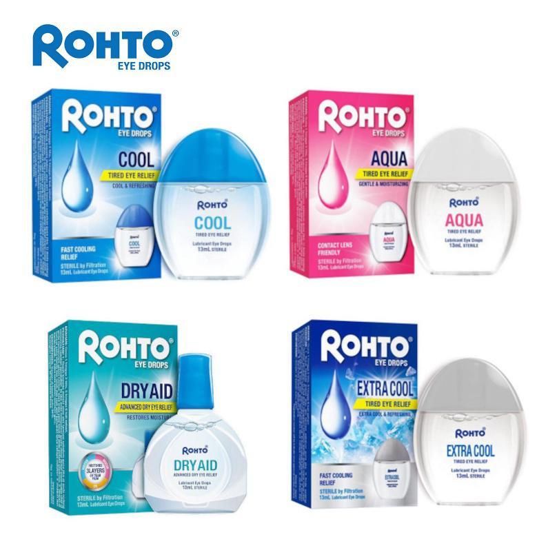ROHTO Eye Drops Tired Eye Relief Cool/Aqua/Extra Cool (13 ml) | Shopee ...