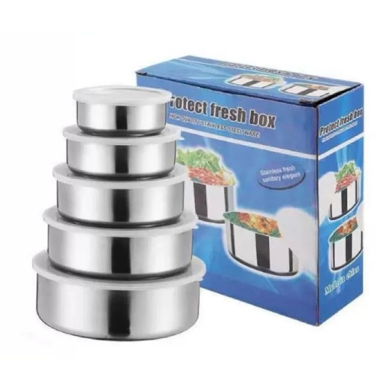 5 in 1 Stainless Steel Multiple Food Container Storage Lunch Box Gift ...