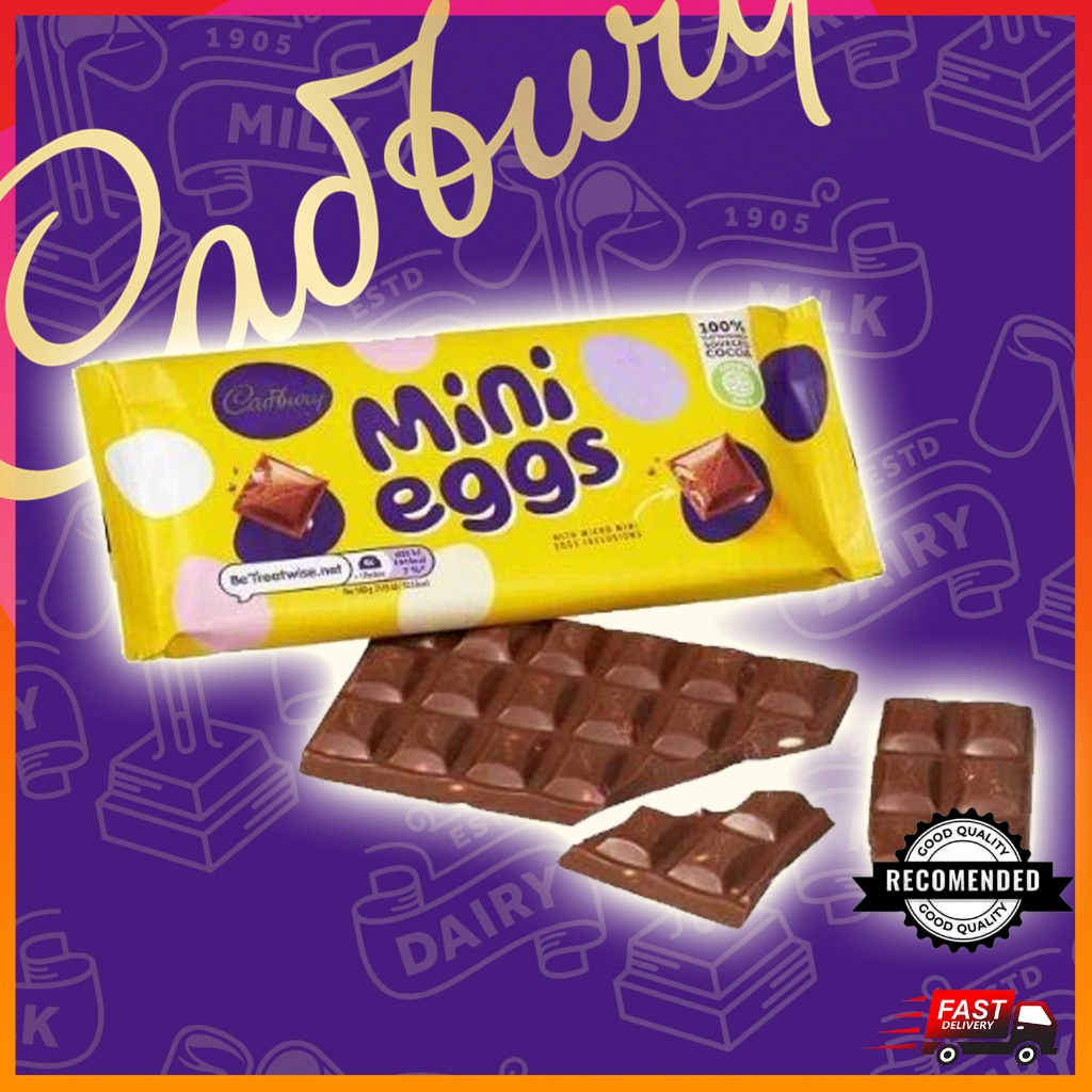 Cadbury Mini Eggs Chocolate Bar Tablet 110g Shopee Malaysia