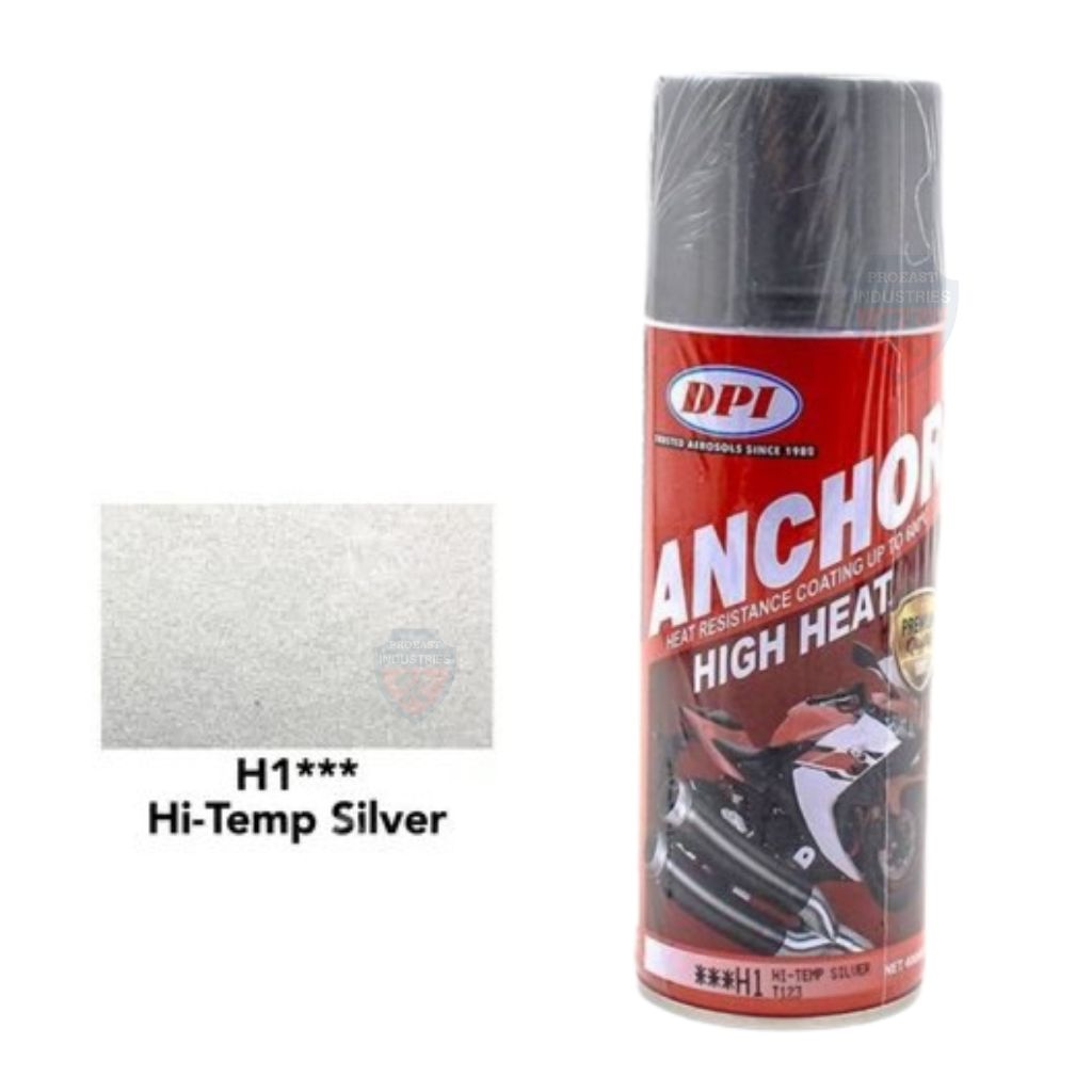 ANCHOR H1*** Silver High Heat Spray Paint 600°C Heat Resistant HiTemp