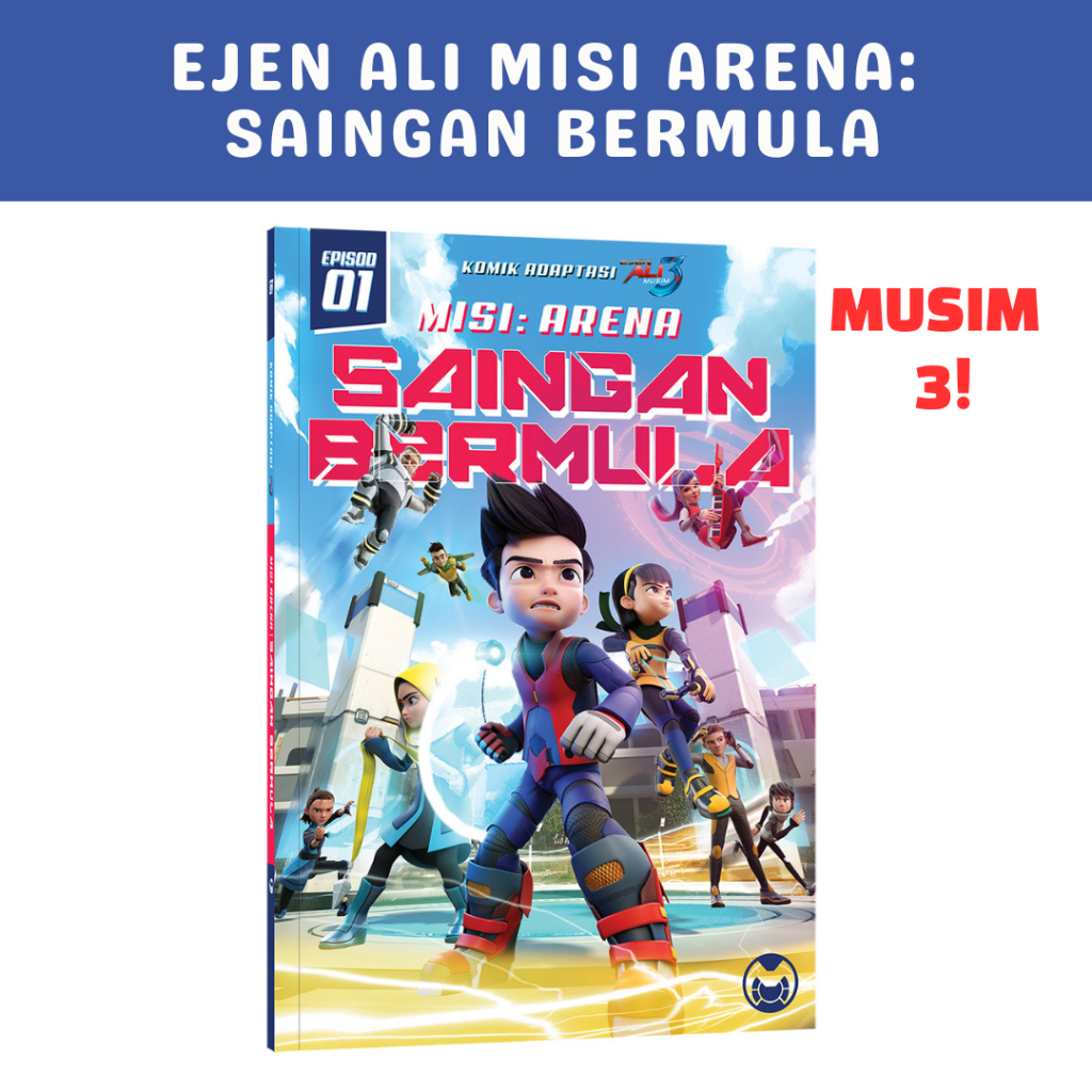 Buku Ejen Ali: Season 3 Ep 1 Misi Saingan Bermula Komik Aksi Comic Ejen ...