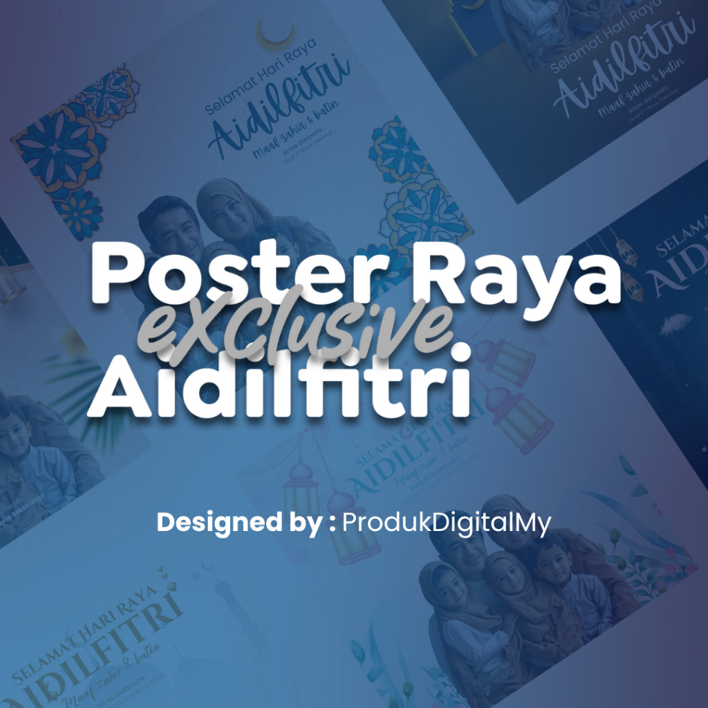 Poster Raya (Design dari Template). Siap 24jam!! | Shopee Malaysia