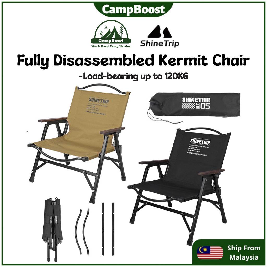 CampBoost SHINETRIP Fully Disassembled Kermit Chair Camping Chair ...