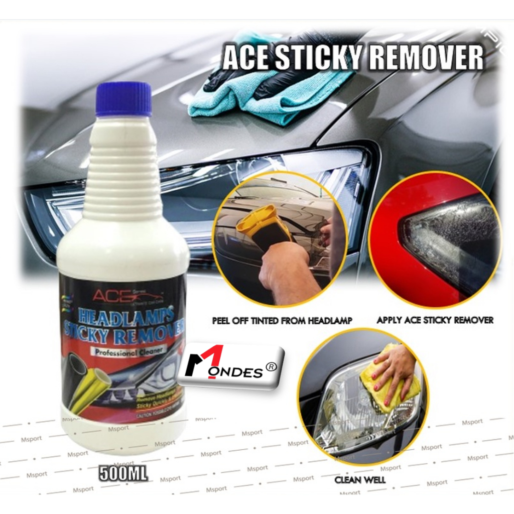 ( 500ml ) ACE Headlamps Sticker Remover Professional cleaner | Shopee ...