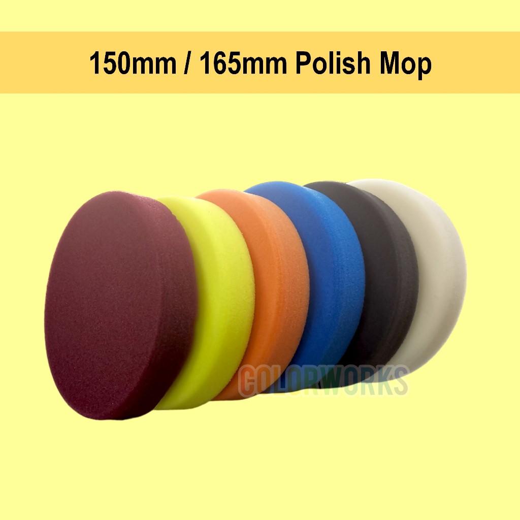Pad Span 150mm 165mm Potong Gilap / Cutting Polishing Pad Sponge ...