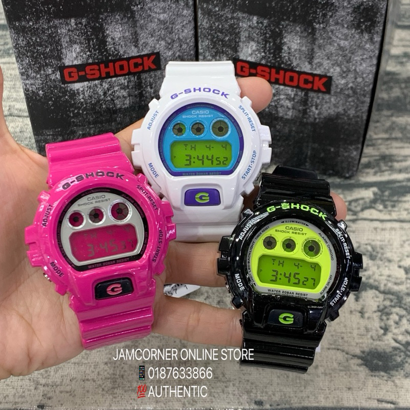 100 ORIGINAL CASIO G SHOCK DW 6900RCS 1 DW 6900RCS 4 DW 6900RCS 7 REVIVING crazy colors