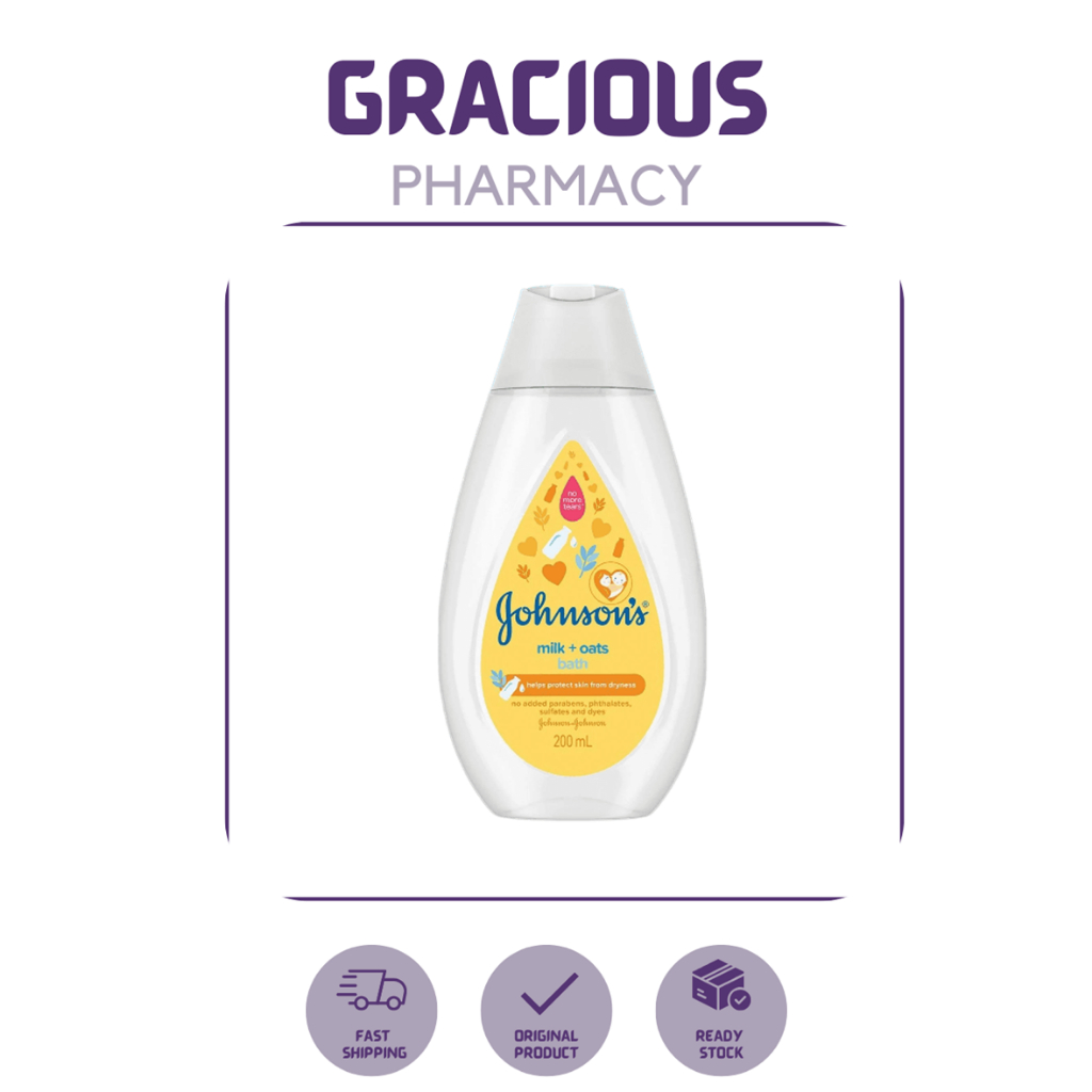 JOHNSON'S BABY BATH MILK + OATS (200ML) Shopee Malaysia
