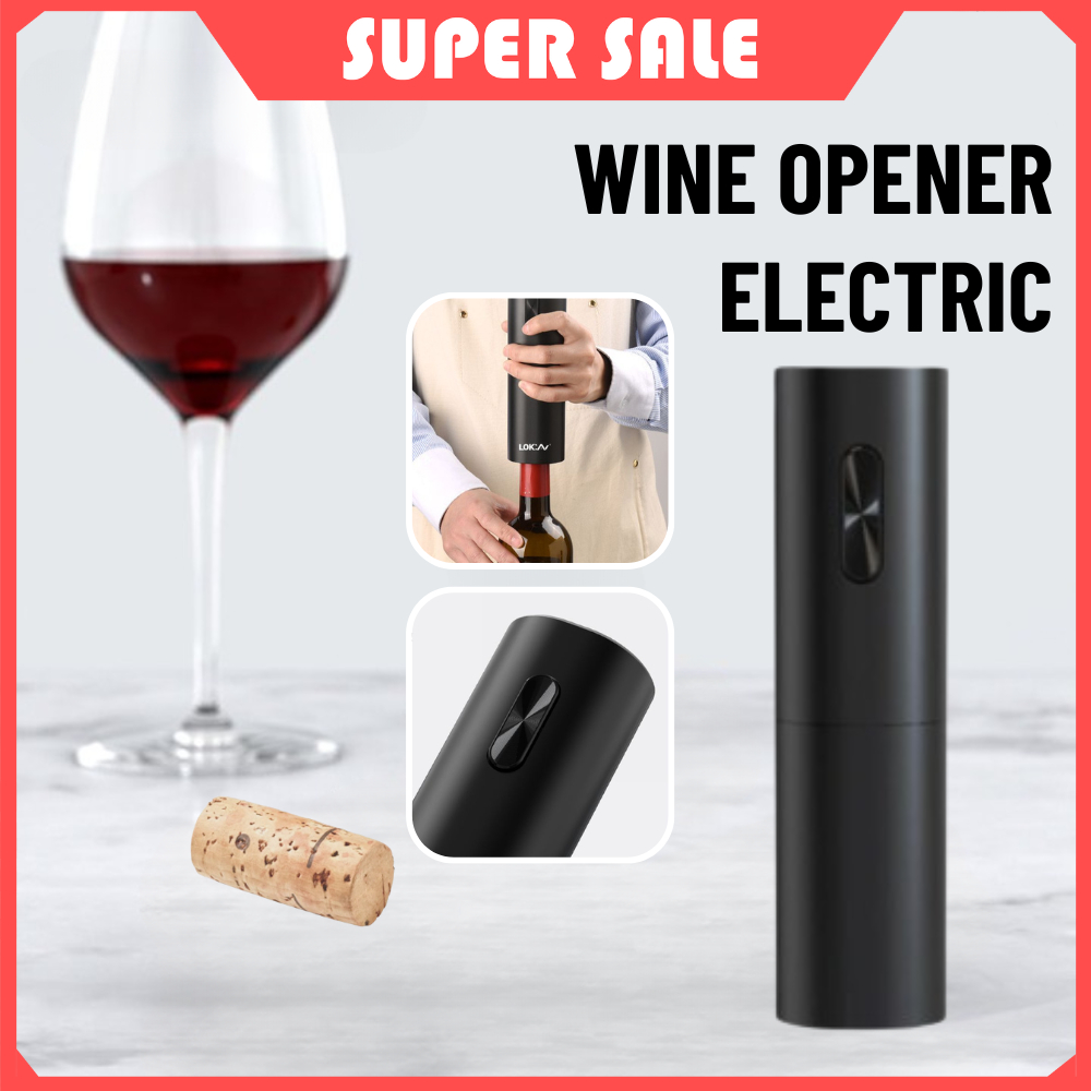 Electric Wine Opener Automatic Corkscrew Spinning Cork Opener Tool ...