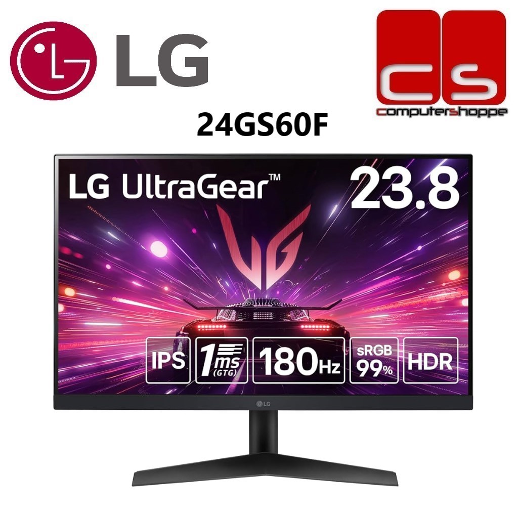 LG UltraGear 24GS60F 24'' FHD 180HZ 1MS HDR10 IPS Gaming Monitor ...