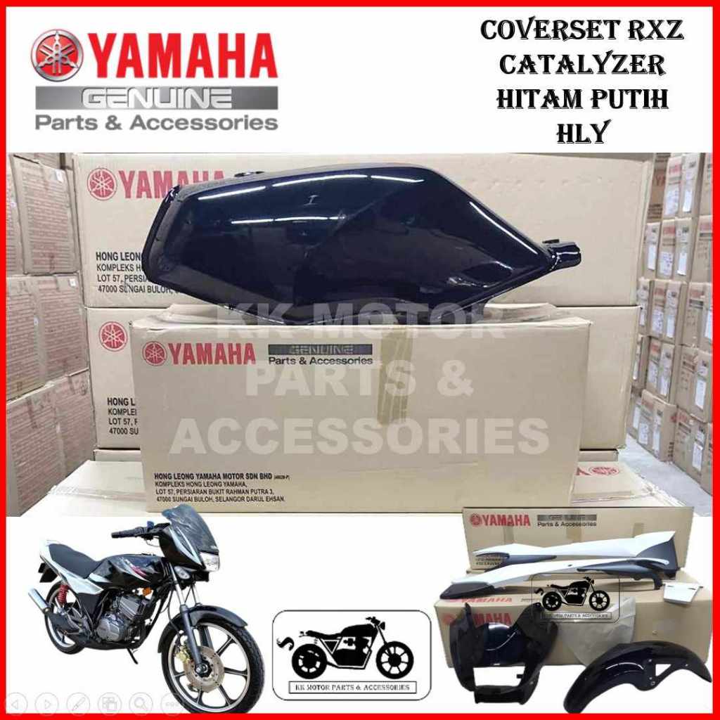 [100% ORIGINAL HLY !!!] COVERSET RXZ CATALYZER 5PV HITAM PUTIH HLY ...