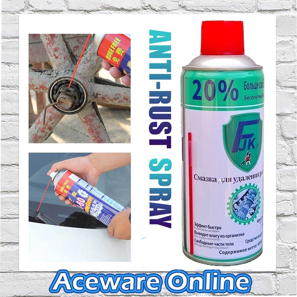 400ML Anti Rust Spray Car Lubricant Spray Oil Automotive Spray Minyak ...