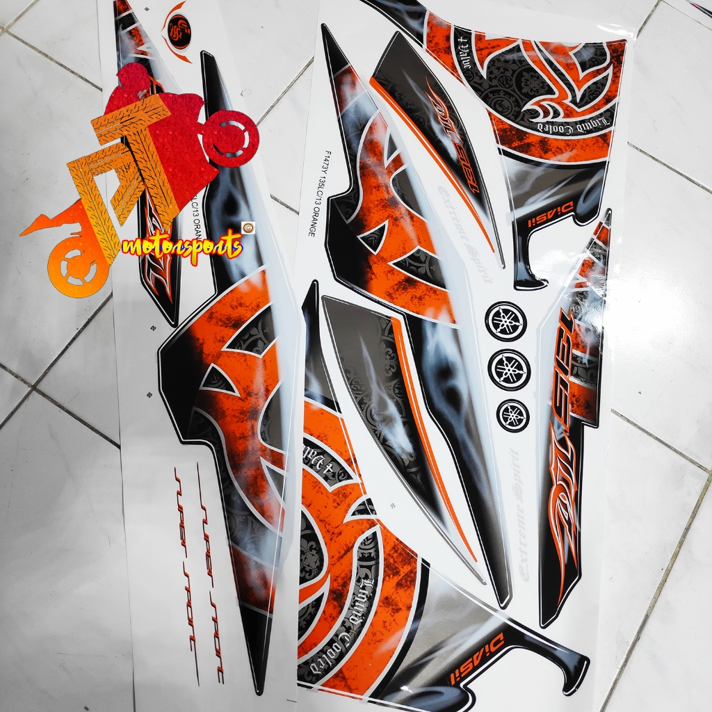 Yamaha LC135 Sticker Batik New Moritaka UV Body stripe LC 135 New V2 V3 ...