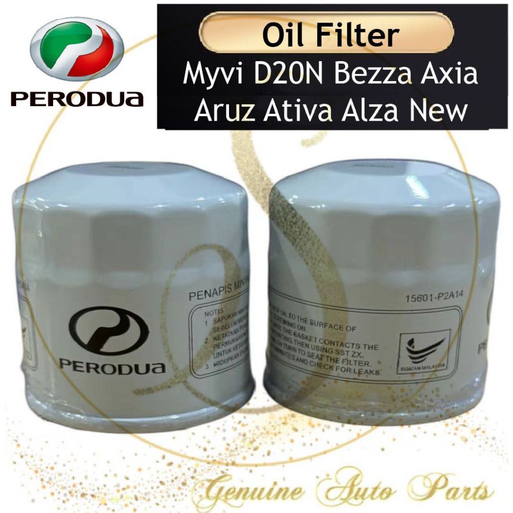 (100 Original) Perodua Oil Filter Bezza Axia MYVI 2018 D20N ARUZ