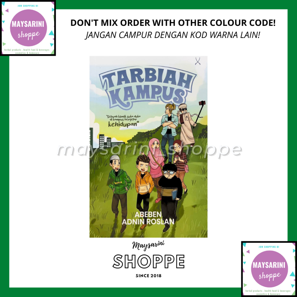 Komik Tarbiah Kampus oleh Adnin Roslan & Abeben Sentap Press | Shopee ...