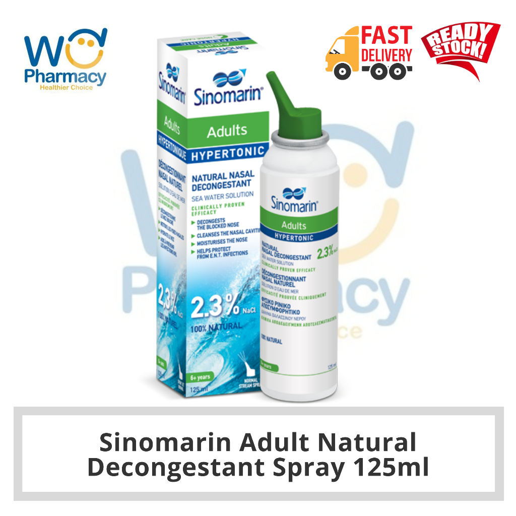 Sinomarin Adult Natural Decongestant Hypertonic Sea Water Nasal