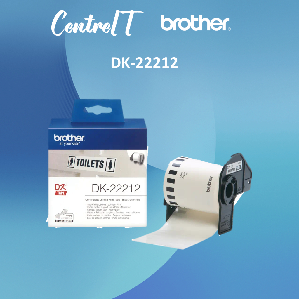 Brother Genuine Continuous Length Film Label Roll DK-22212 – 62mm Tape ...