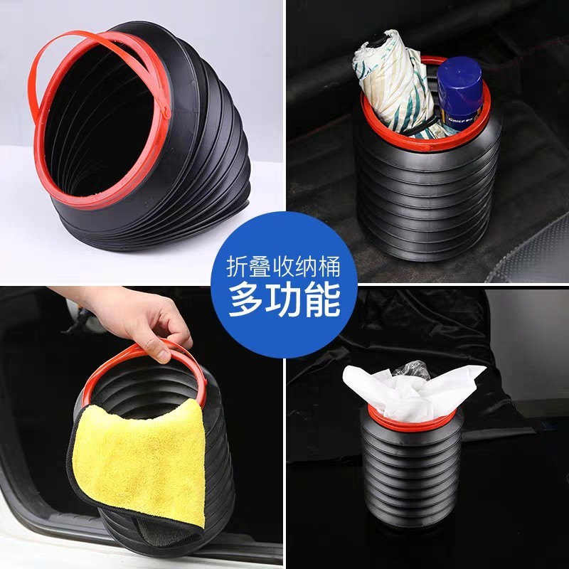 Car Foldable Multifunctional Magic Water Container Barrel Trash ...
