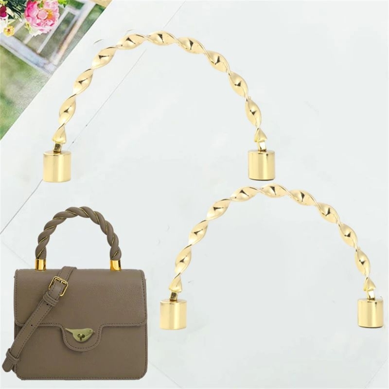 Metal Twist Detail Handle Bag