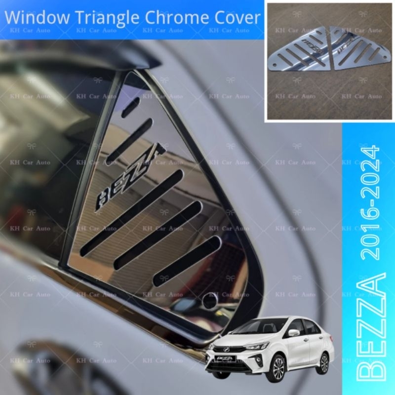 Perodua Bezza 2016-2024 Car Rear Window Triangle Mirror Chrome Cover KH ...