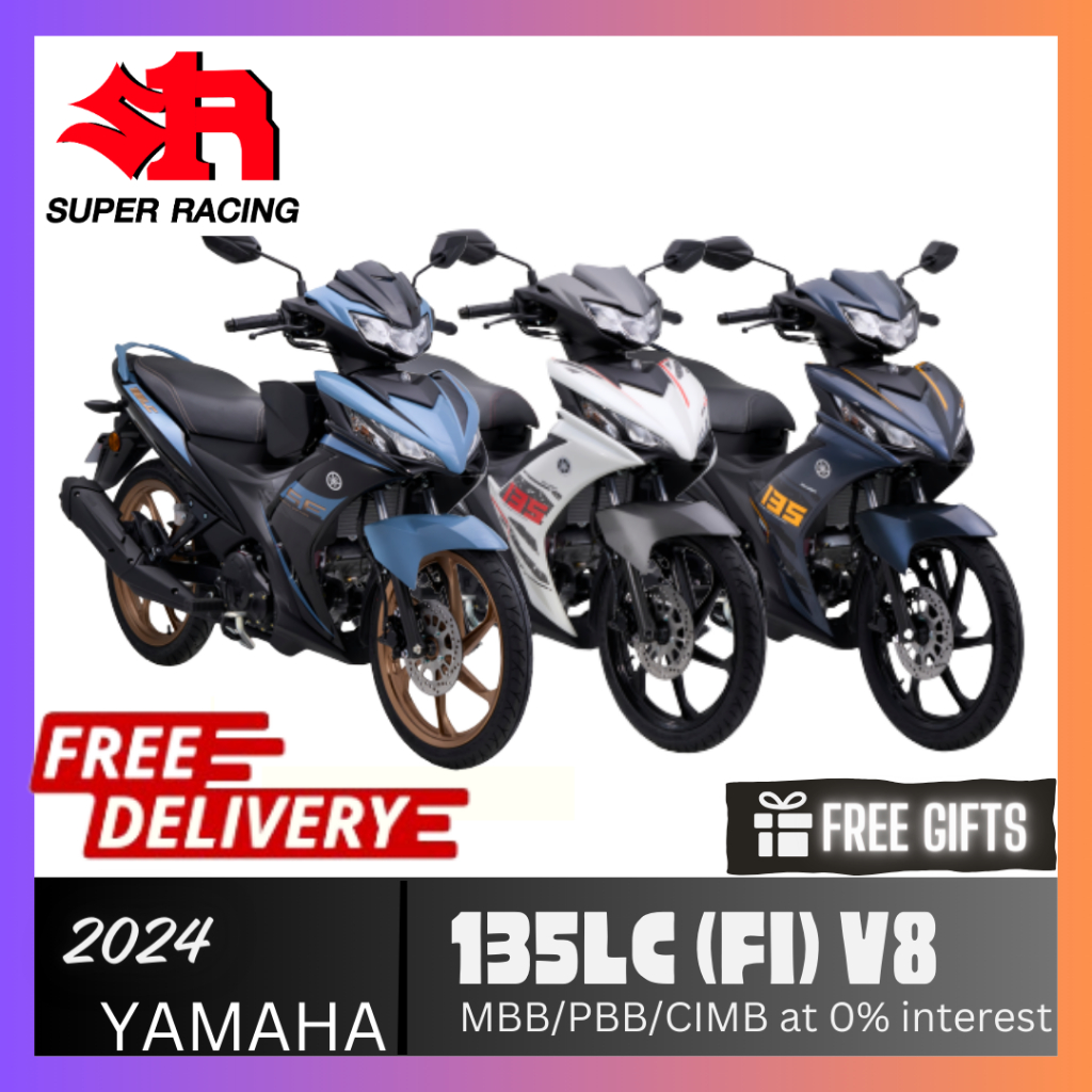 YAMAHA 135LC FI 135LC V8 135 LC (UNREGISTERED) CYAN / WHITE / NAVY BLUE ...