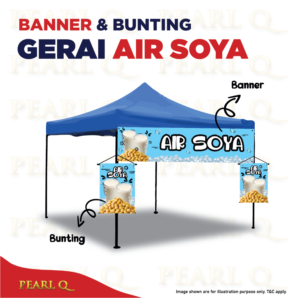 Banner Gerai Pasar Malam Kedai Air Soya Bazaar Ramadhan Soya Cincau Ais ...