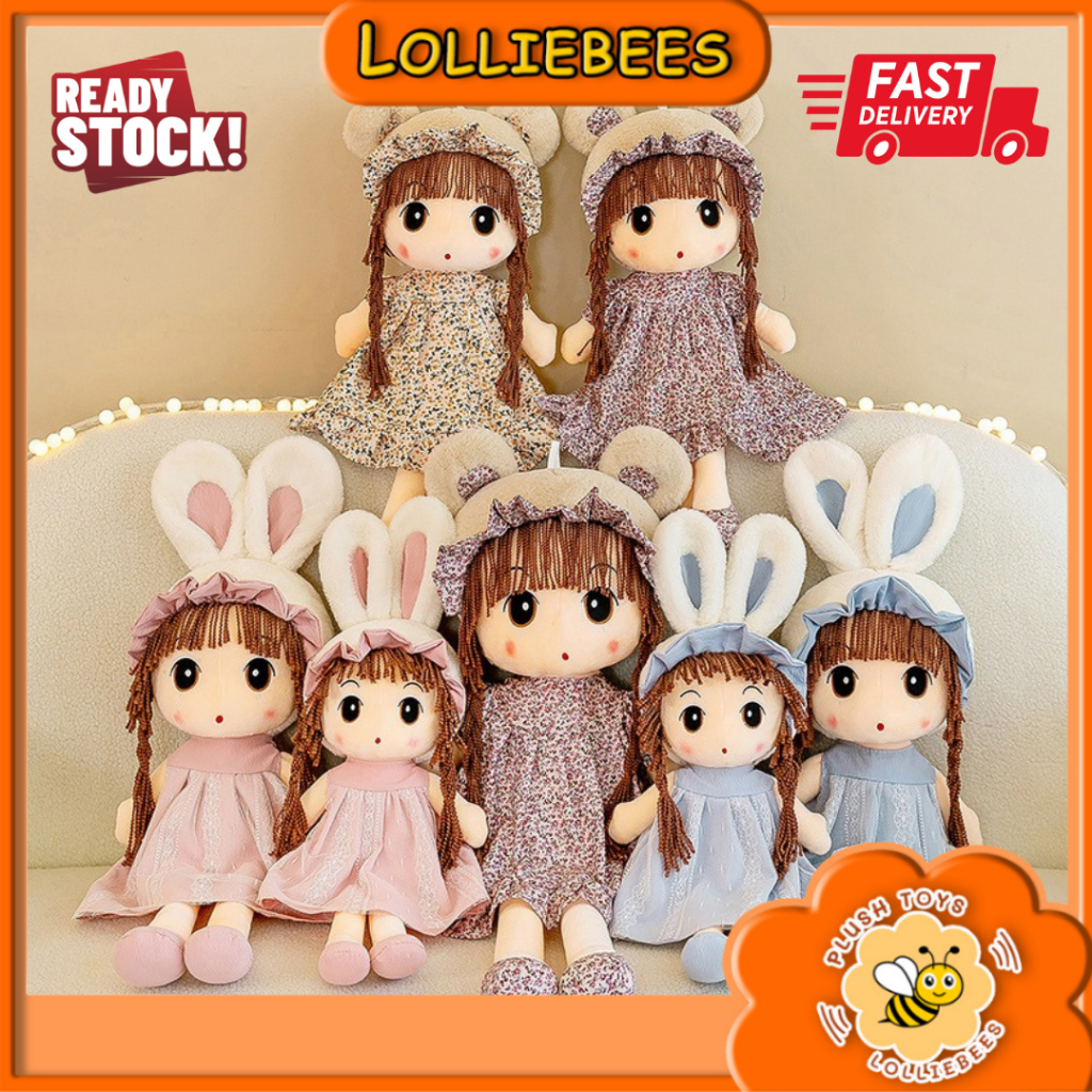Rabbit Doll Plush Toy Ragdoll Children Doll Little Girl Sweet Rabbit ...