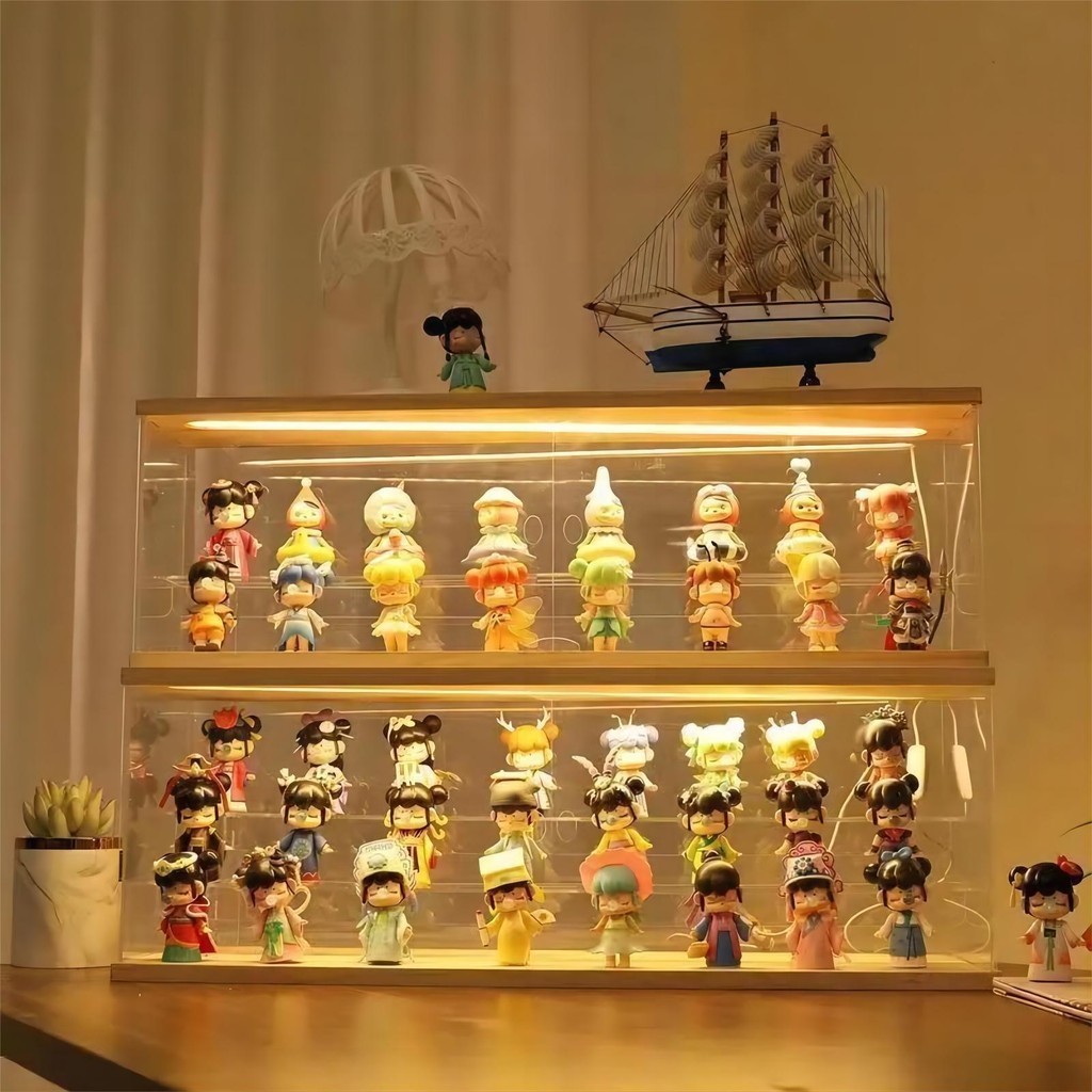Acrylic storage multi-layer display cabinet dust-proof display rack ...