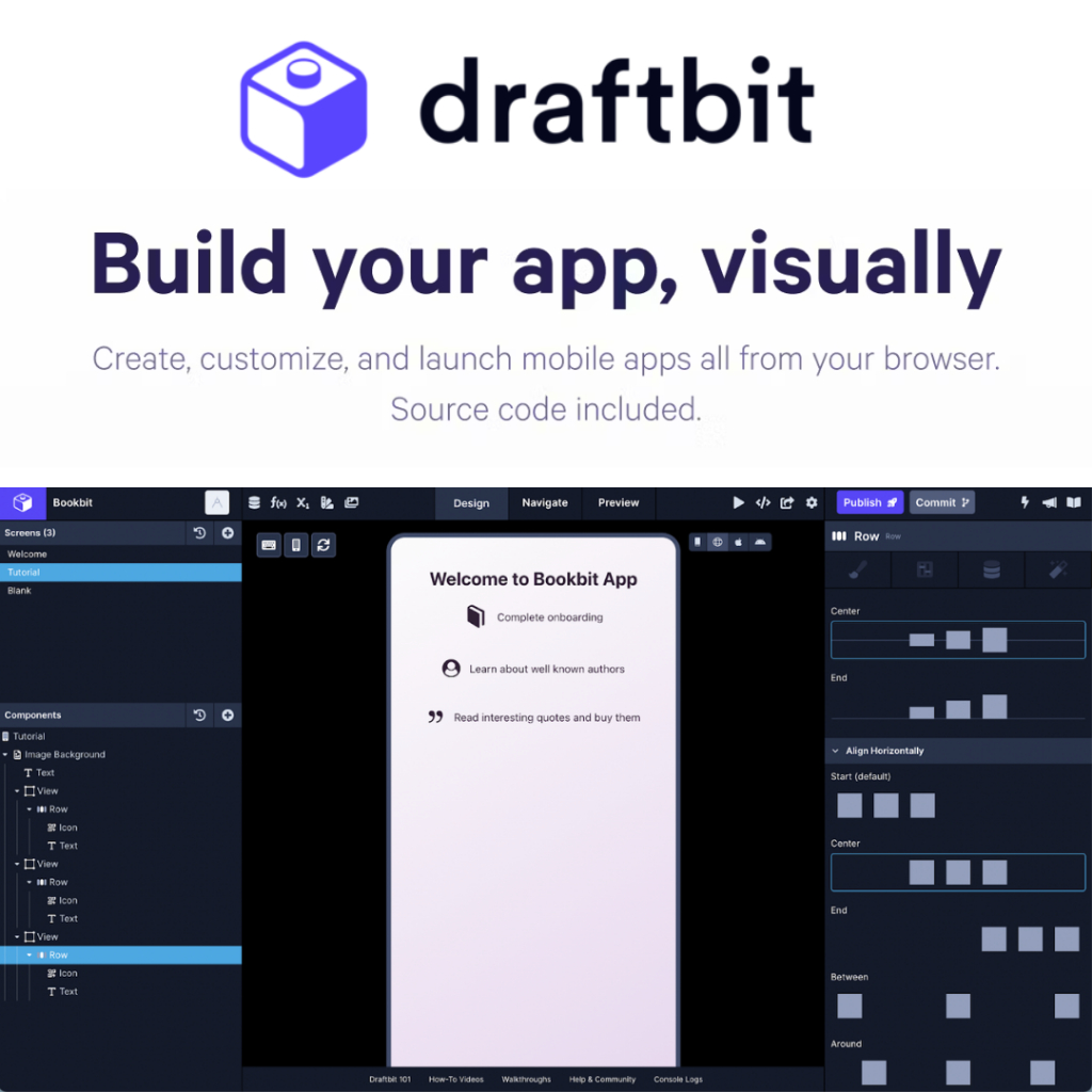 Draftbit Build Native Mobile Apps Visually And Collaboratively 