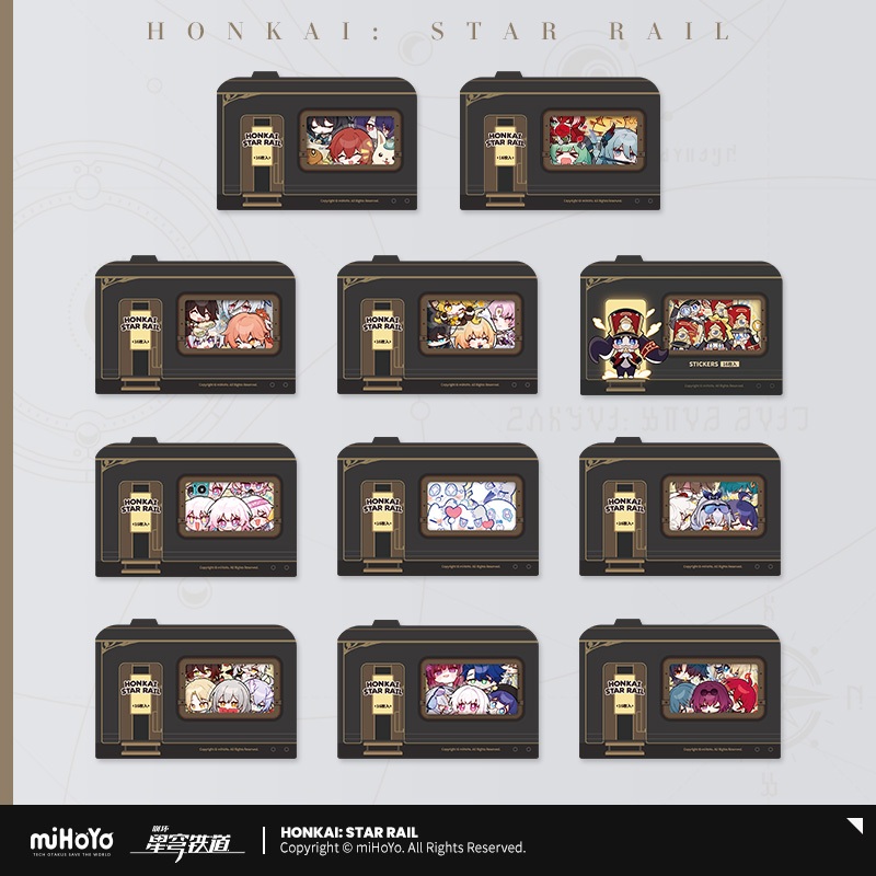 【Honkai: Star Rail】Pom-Pom Gallery Series - Sticker Set Emoji Emote ...