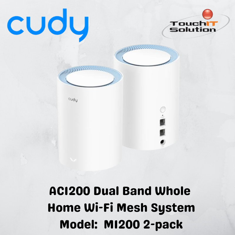 Cudy Ac Dual Band Whole Home Wi Fi Mesh System Model M Pack