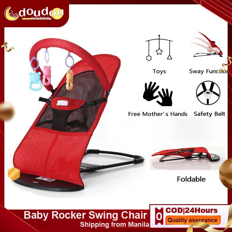 ️COD ️Baby Rocking Chair Baby Bouncer Baby Gear Chair Safety Seat ...