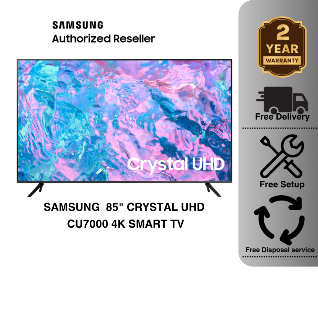 (FREE DELIVERY) Samsung 85 lnch (UA85CU7000) 4K UHD Smart TV with ...