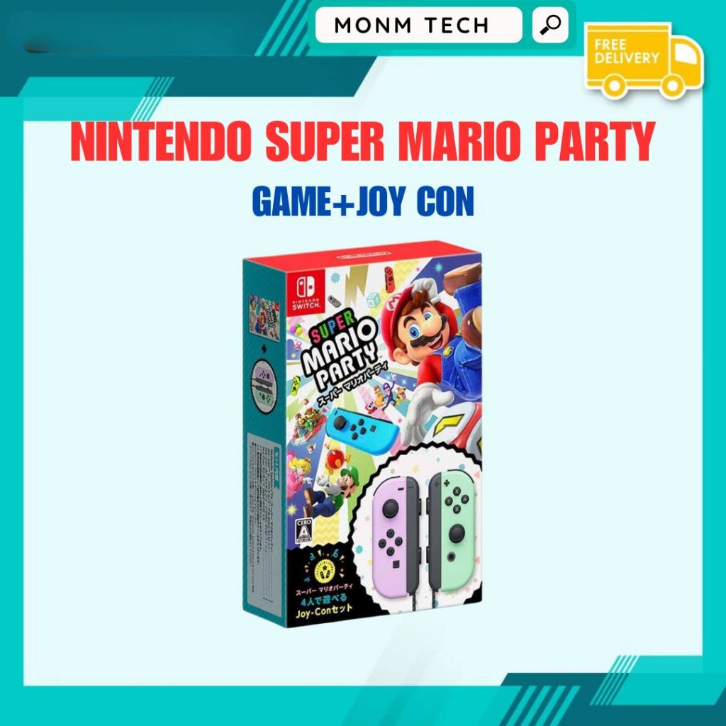 Nintendo Switch Super Mario Party Joy Con Pastel Purple Pastel