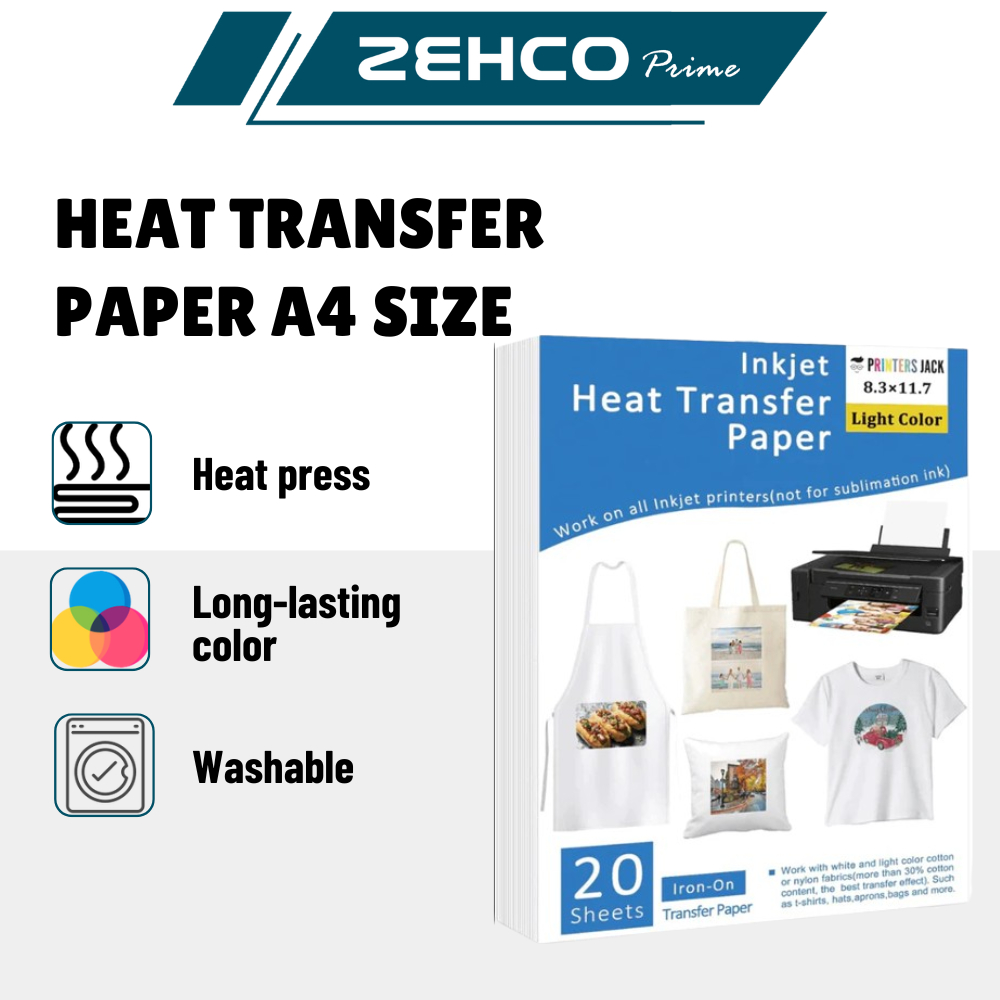 Heat Transfer Paper A4 Size 10/20 Sheets T-shirt Bag Transfer Paper ...