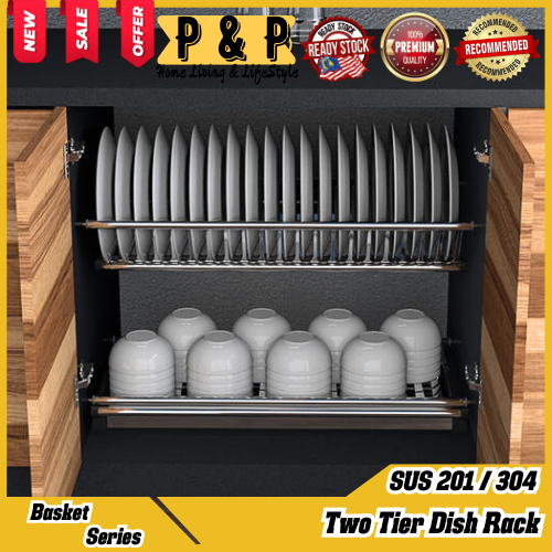 BEST BUY - STAINLESS STEEL 304 2 Tier 600mm / 700mm / 800mm / 900mm ...