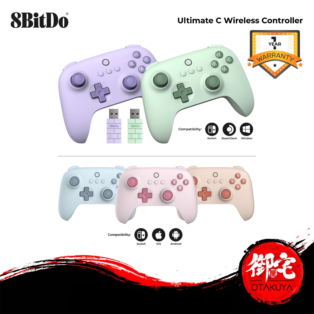 8BitDo Ultimate C Wireless Controller for Nintendo Switch, Windows PC,  Android, Steam Deck | Shopee Malaysia