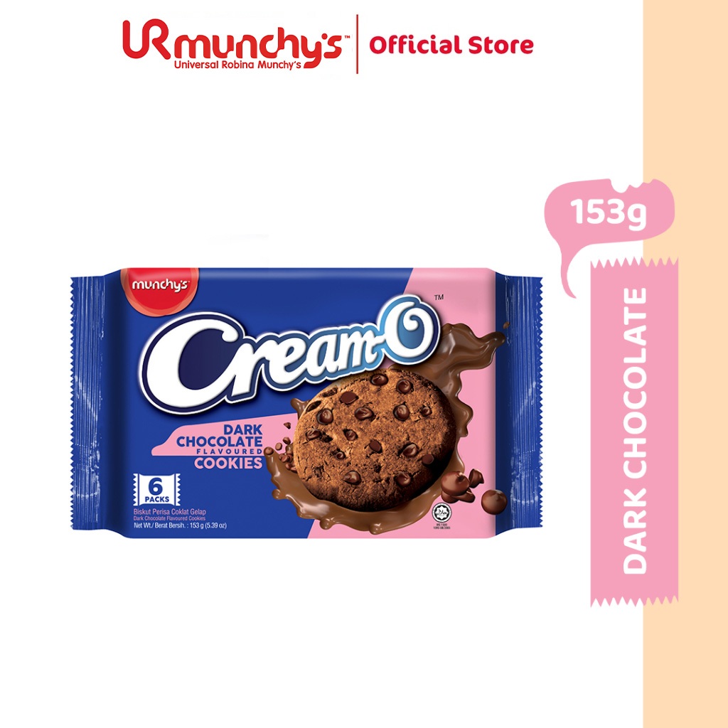 Munchy's Cream-O Cookie Dark Chocolate (153g) | Shopee Malaysia