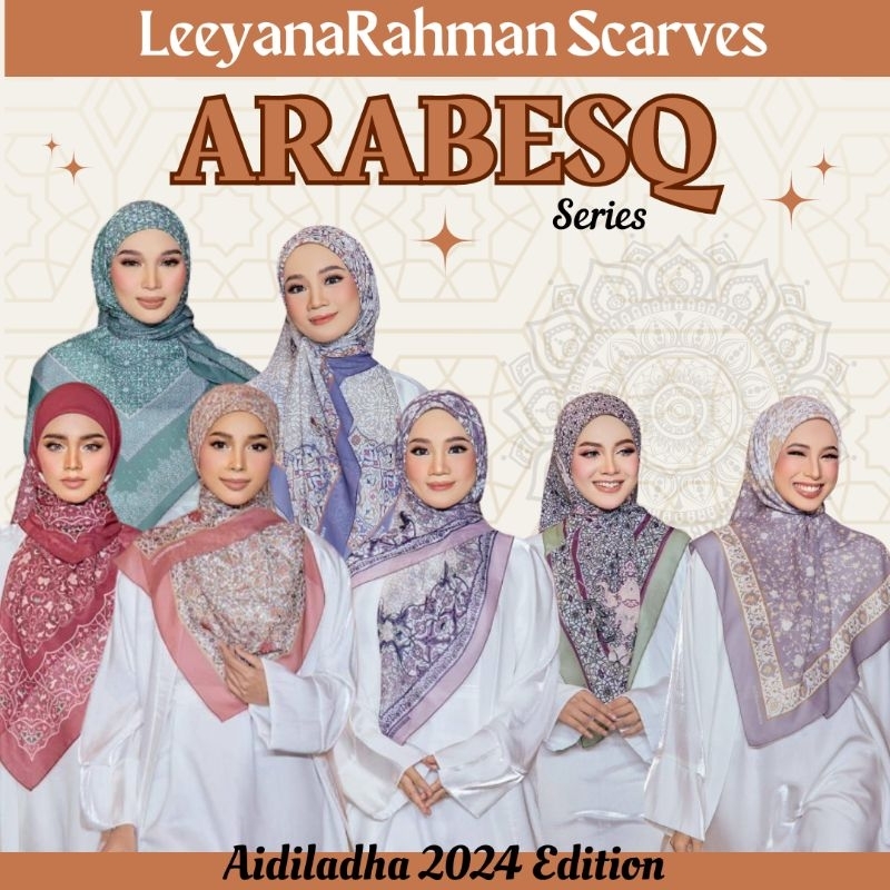 Arabesq Series LeeyanaRahman Scarves Bawal Cotton Voile Wangi Aidiladha ...