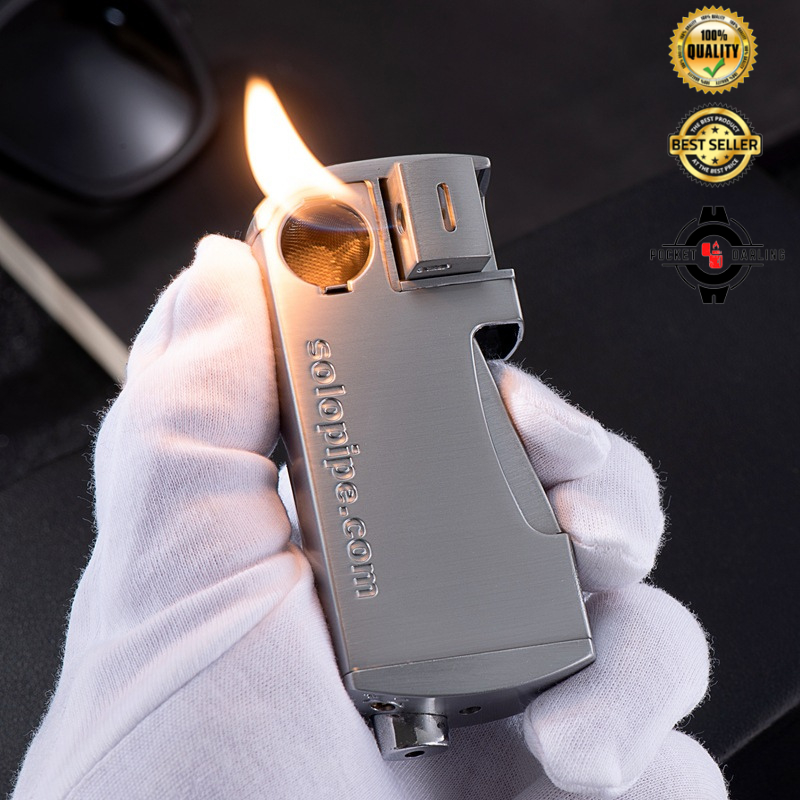 Side Pressure Ignition Inclined Flame Open Inflatable Pipe Lighter LT ...