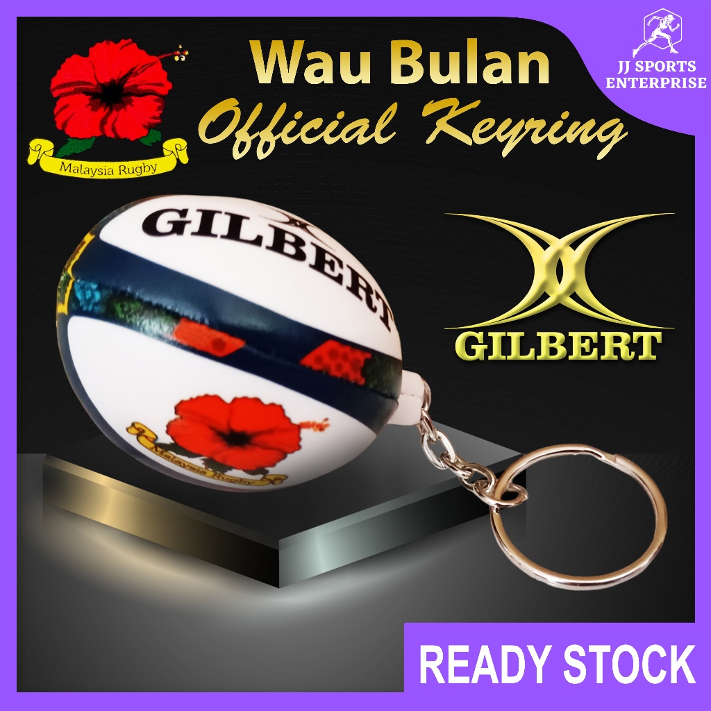Gilbert Wau Bulan Gilbert Malaysia Official Keyring Rugby Souvenir Key