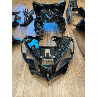 (DIJAMIN) YAMAHA LC135 INNER V4 V5 V6 V7 Set Hitam KILAT Lcv4 inner ...