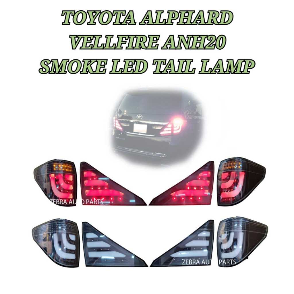 LED Tail Light / Garnish Lamp Toyota Alphard Vellfire ANH20 08-15 LED ...